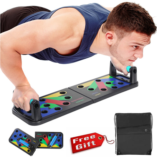Foldable Multi-Functional Push-Up Exercise Board