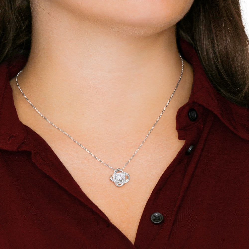 "A Gift for Daughter" Love Knot Necklace - Precious Daughter