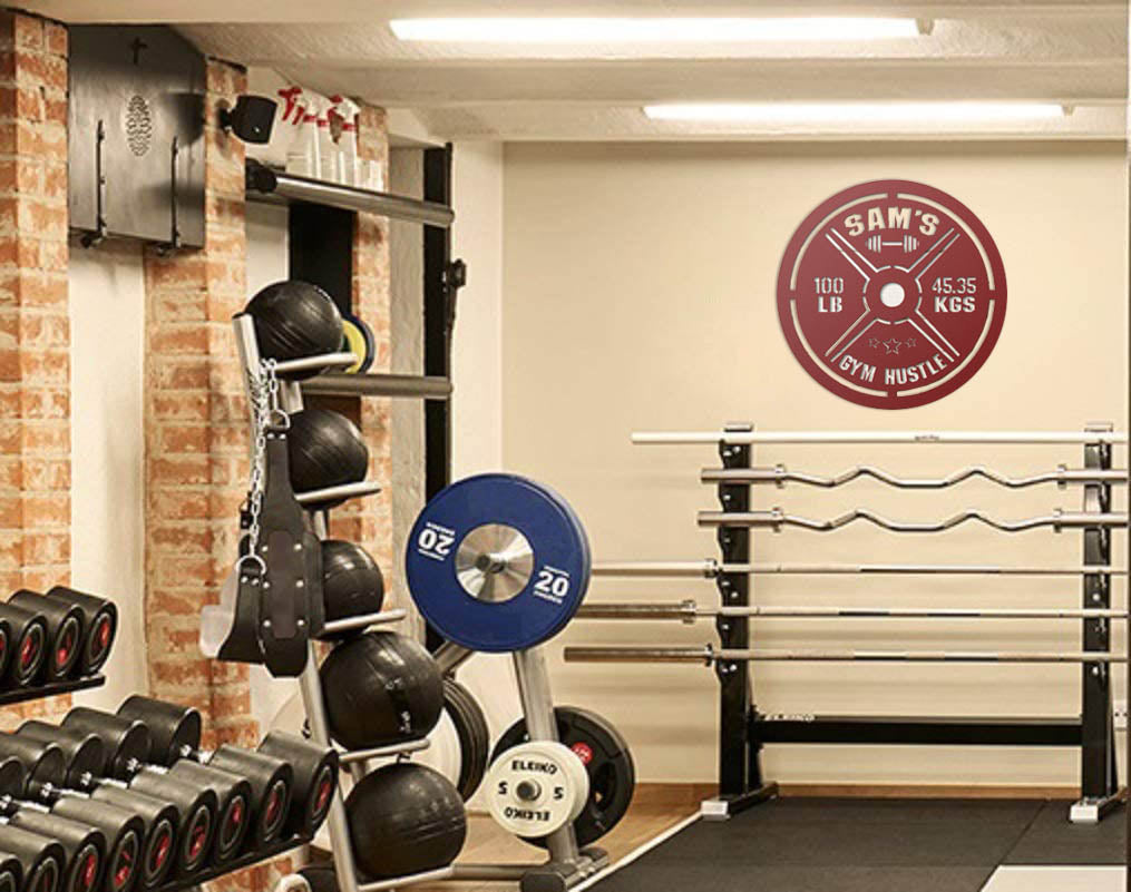 Custom Home Gym Wall Metal Sign