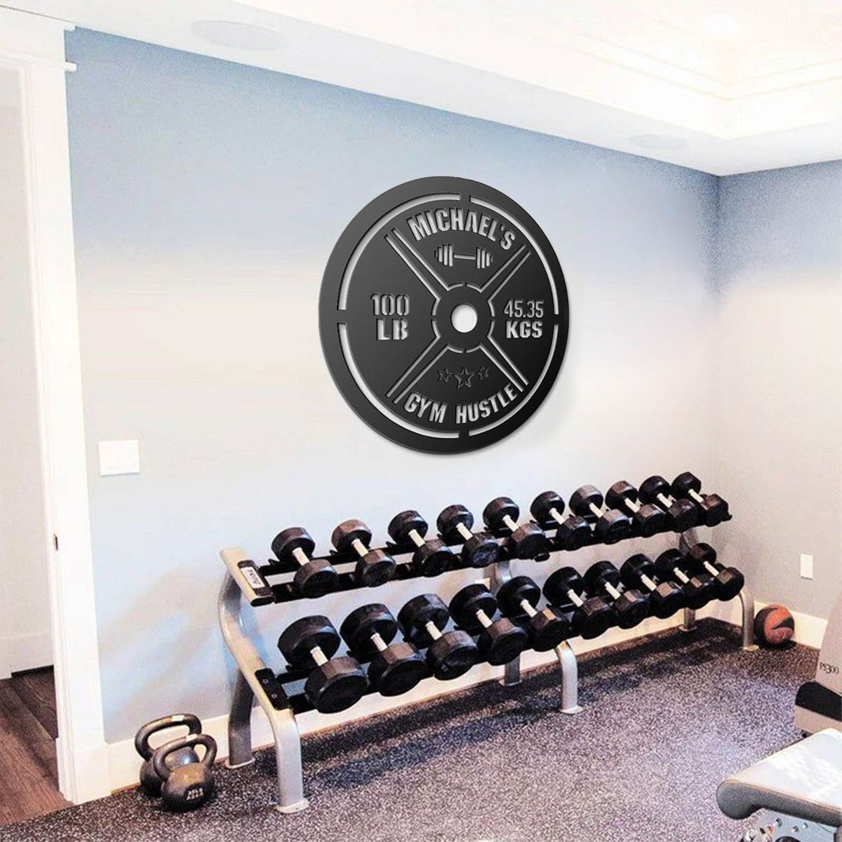 Custom Home Gym Wall Metal Sign