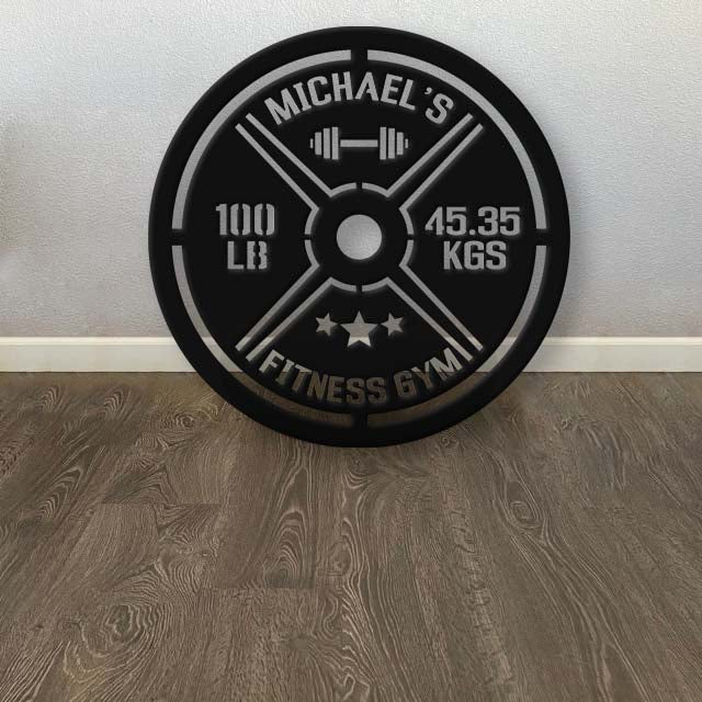 Custom Home Gym Wall Metal Sign