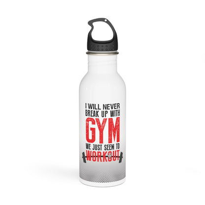 Ich werde nie mit der Edelstahl-Wasserflasche fürs Fitnessstudio Schluss machen