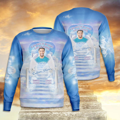 Custom In Memory Photo All Over Print Hoodie, T-shirt, Sweatshirt