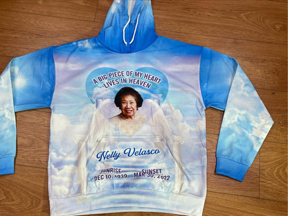 Custom In Memory Photo All Over Print Hoodie, T-shirt, Sweatshirt