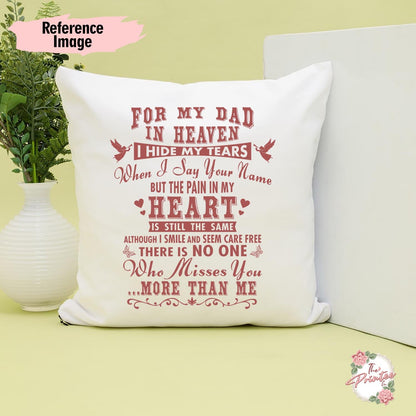 Dad in Heaven I Hide My Tears SVG Digital Download