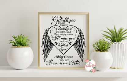 Goodbyes are not forever SVG Digital Download