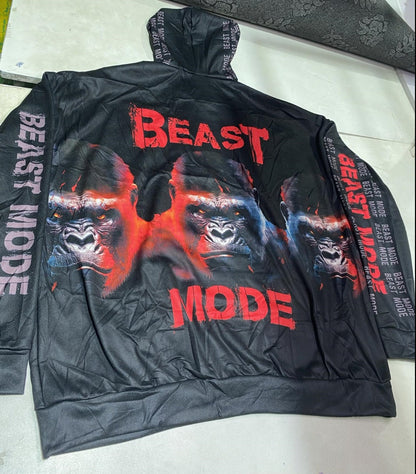 My Beast Mode AOP Fleece Hoodie Weightlifting Shirts