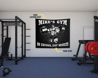 Personalized Bodybuilding Wall Tapestry