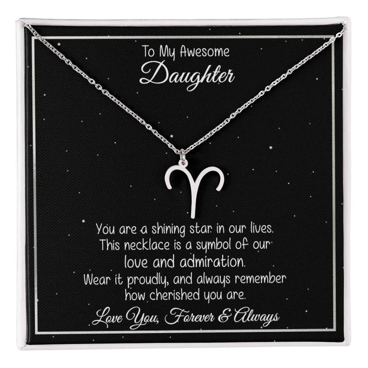 Collier prénom du zodiaque "Un cadeau pour fille" - Vous êtes une étoile brillante 