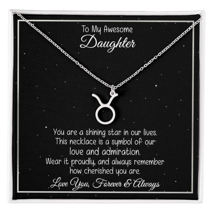 Collier prénom du zodiaque "Un cadeau pour fille" - Vous êtes une étoile brillante 