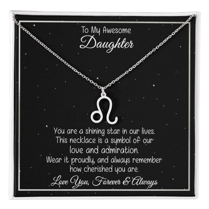 Collier prénom du zodiaque "Un cadeau pour fille" - Vous êtes une étoile brillante 