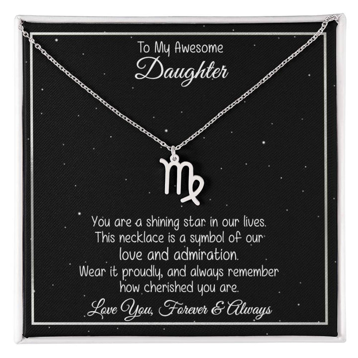 Collier prénom du zodiaque "Un cadeau pour fille" - Vous êtes une étoile brillante 