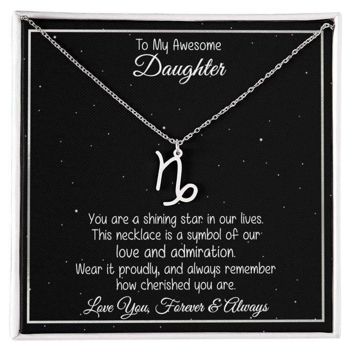 Collier prénom du zodiaque "Un cadeau pour fille" - Vous êtes une étoile brillante 