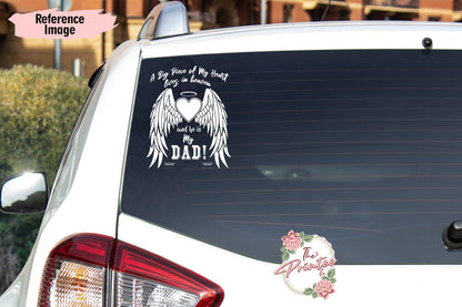 A Big Piece of Heart Dad in Heaven SVG Digital Download