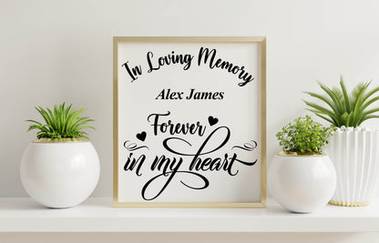 In Loving Memory Forever in My Heart SVG Digital Download