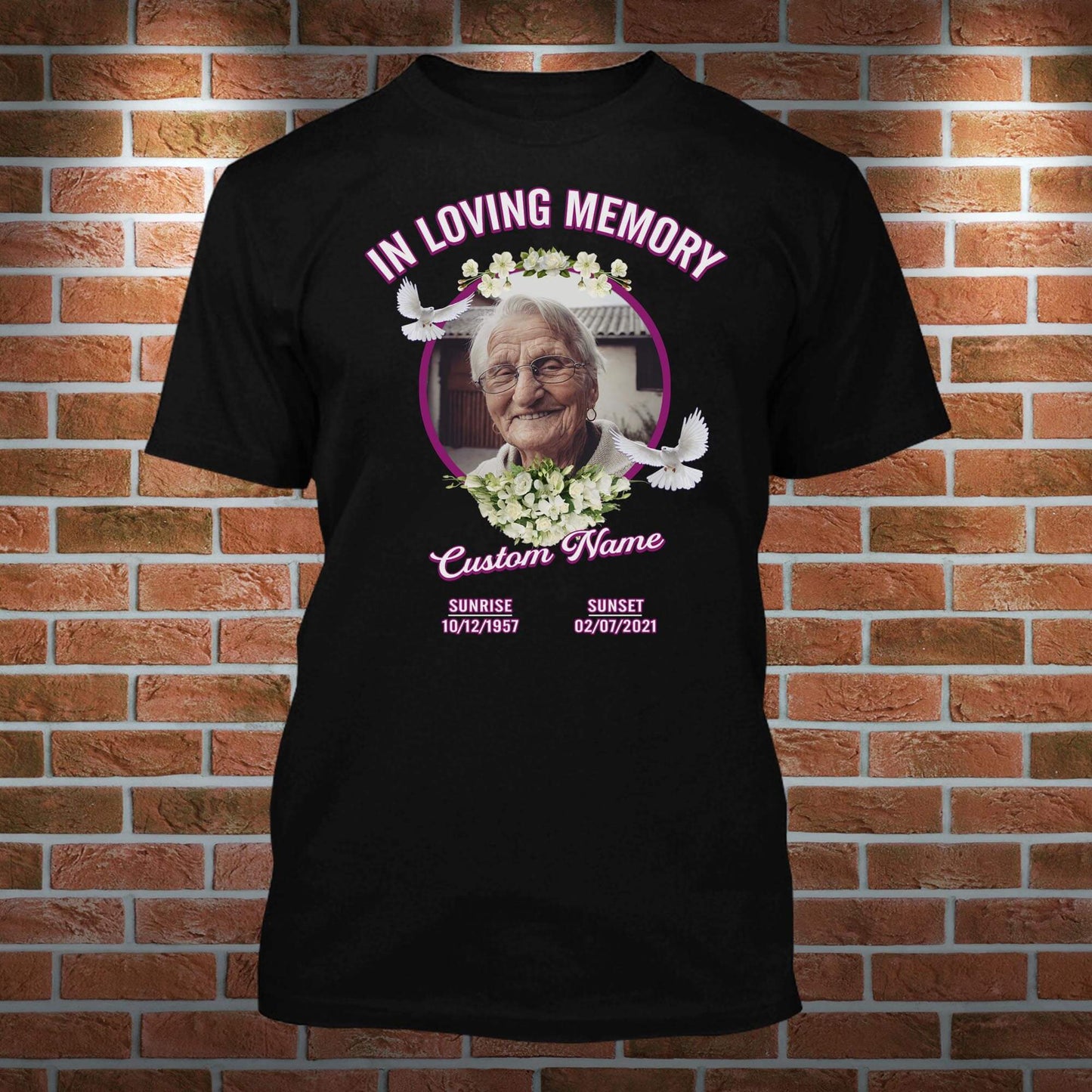 In Loving Memory Personalized Photo T-Shirt, Hoodie