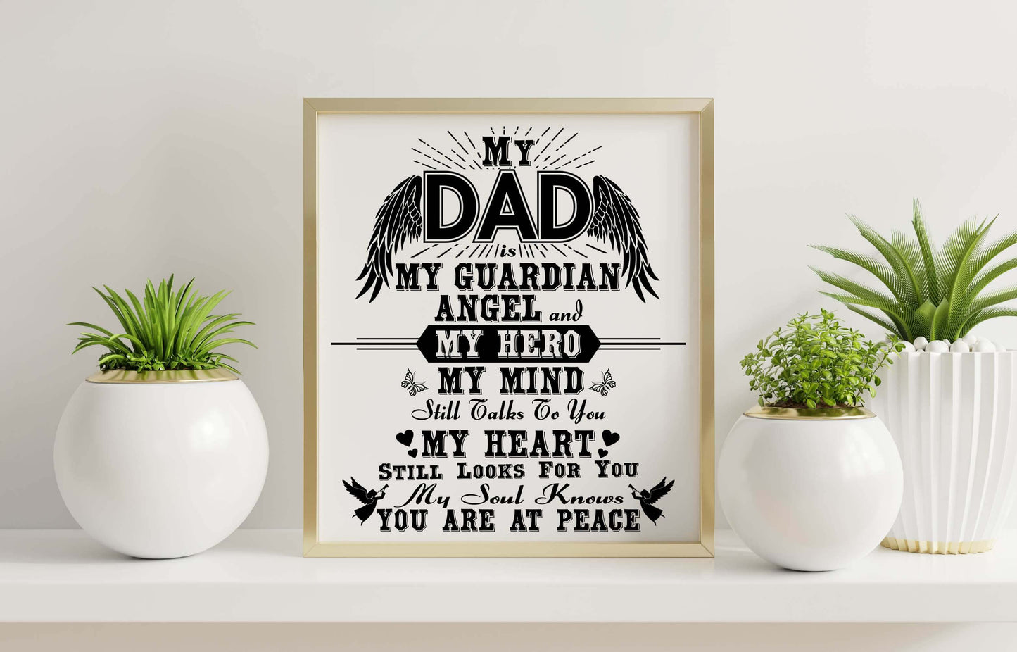 My Dad is My Guardian Angel SVG Digital Download