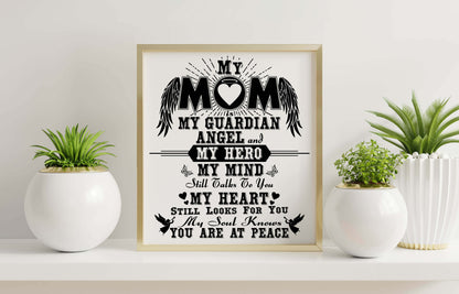 My Mom My Guardian Angel SVG Digital Download