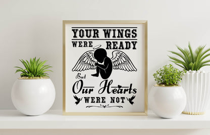 Your Wings were Ready, Still Born Baby SVG, Miscarry SVG Digital Download