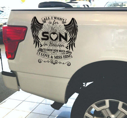 Son in Heaven I Love & Miss Him SVG Digital Download