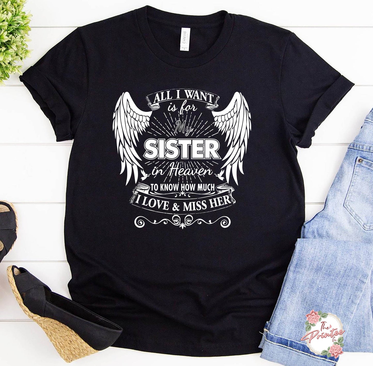 Sister in Heaven SVG In Memory Digital Download