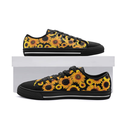 Sunflower Unisex Low Top Canvas Shoes