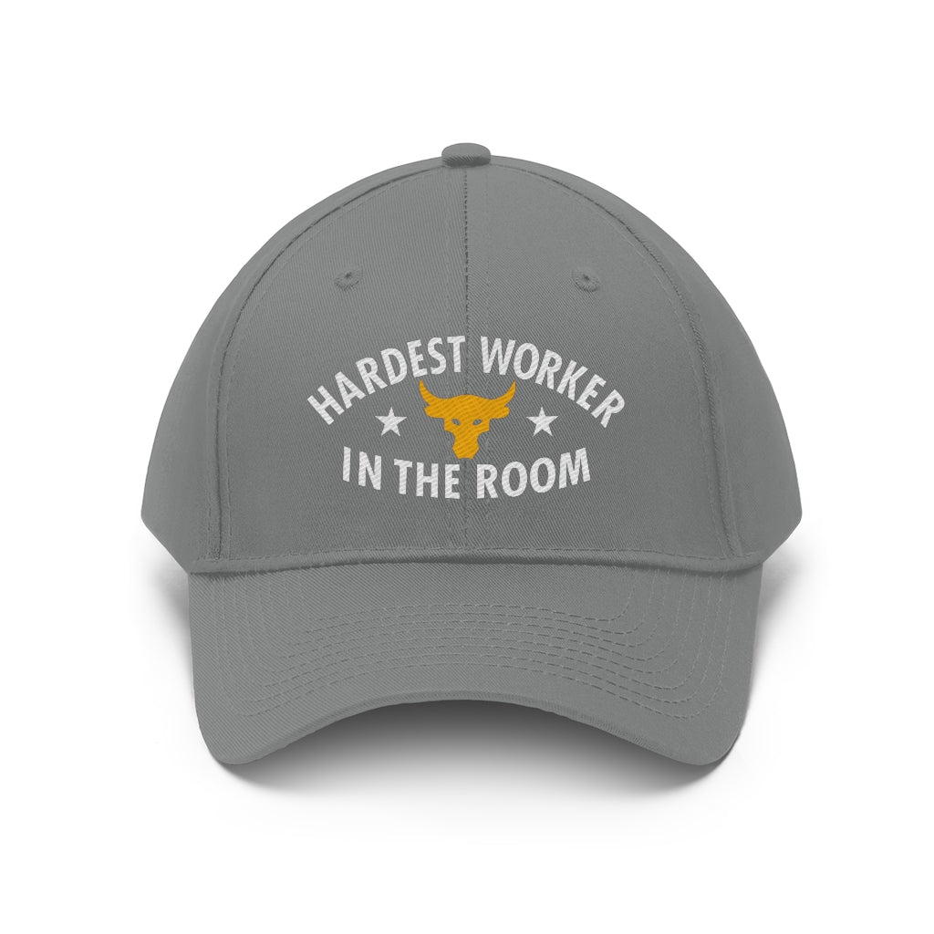 Der härteste Arbeiter im Raum bestickte Mütze