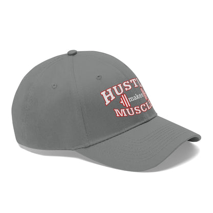Hustle Makes Muscles Embroidered Hat