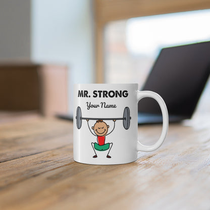 Mr. Strong Personalized Coffee Mug