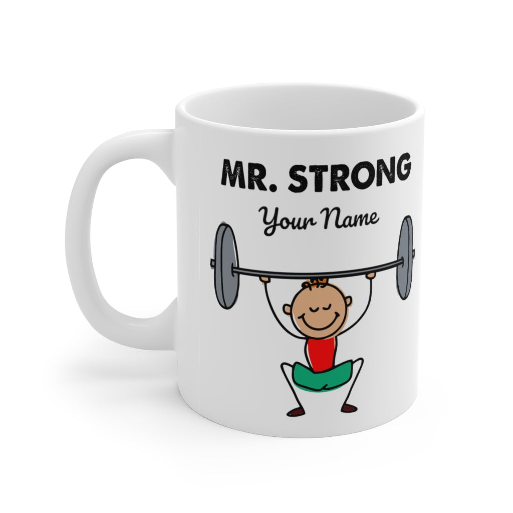 Mr. Strong personalisierte Kaffeetasse