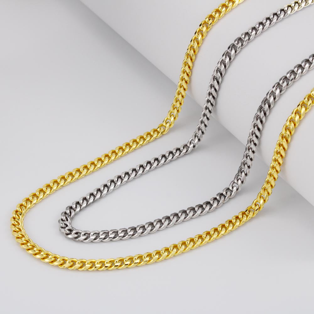 "A Gift for Son" from Proud Mom Cuban Link Chain Necklace - Beautiful Chapters