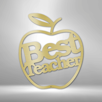 Bester Lehrer – Stahlschild