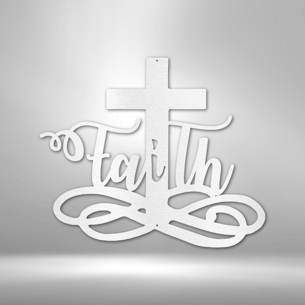 Glaubenskreuz – Stahlschild
