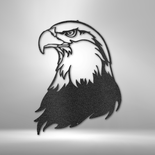 American Eagle Head Metal Wall Art Sign