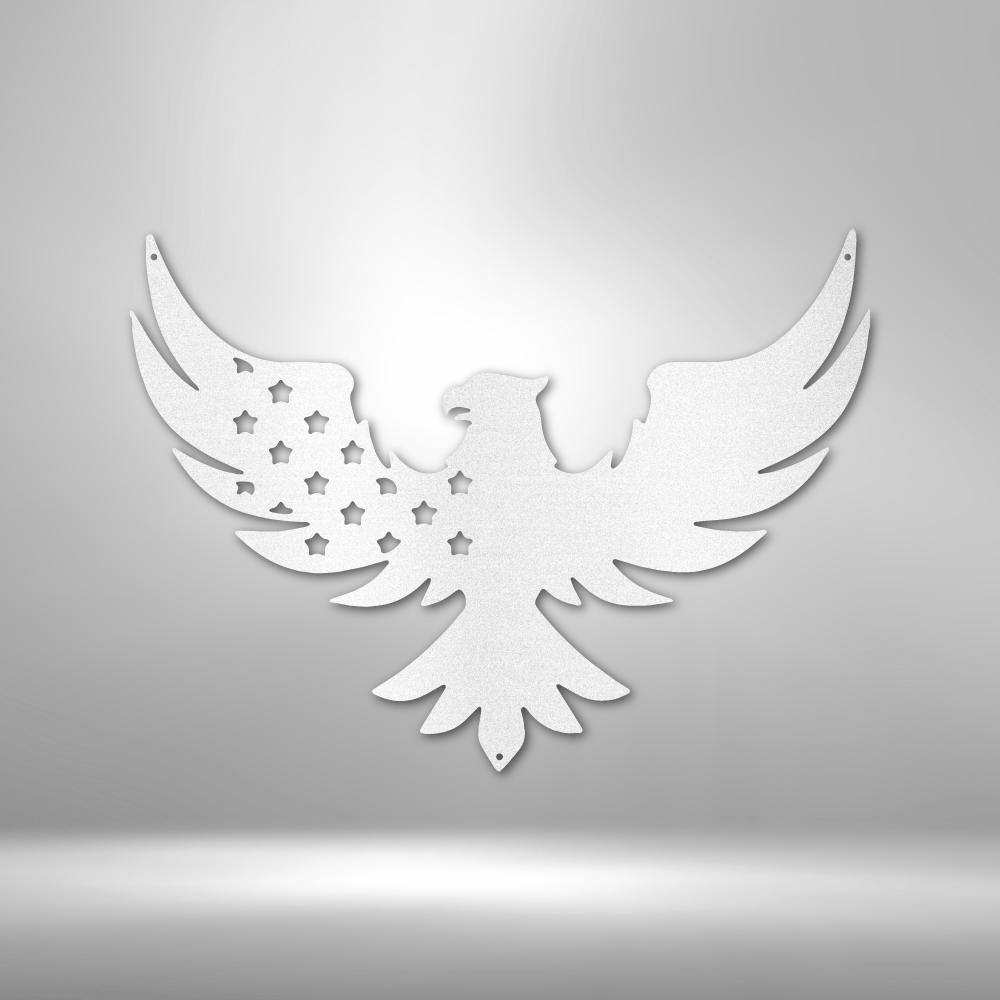 Patriotischer Adler - Stahlschild