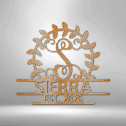 Personalisiertes Wappen – Stahlschild