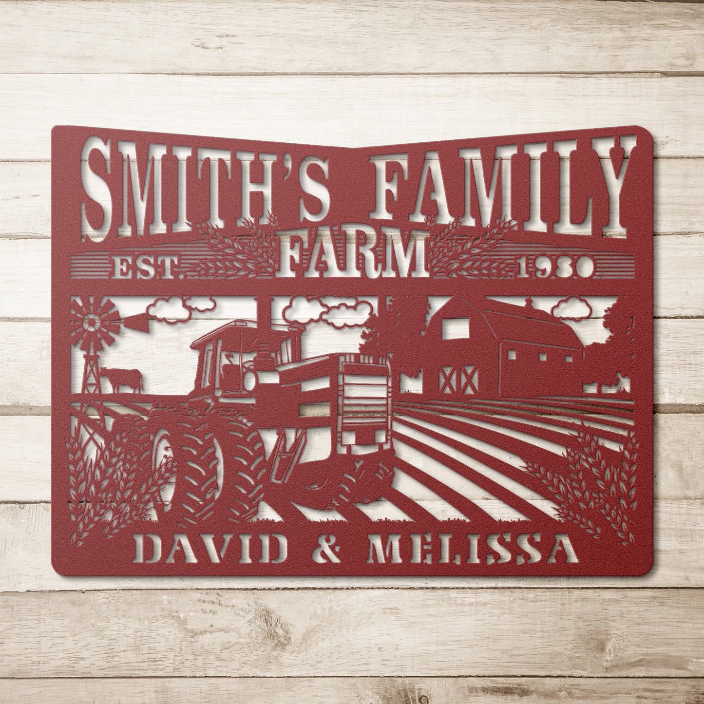 Personalisiertes Farm &amp; Ranch Custom Metallschild 