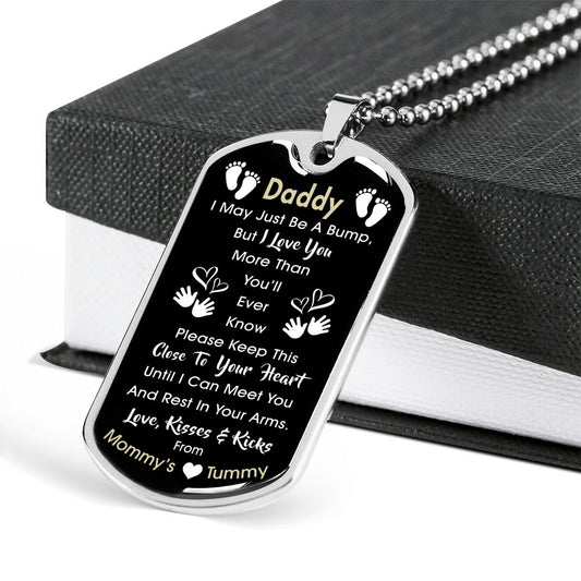To My Dad Pregnancy Announcement Necklace - Close To Your Heart