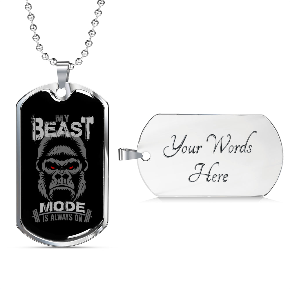My Beast Mode Is Always On Necklace