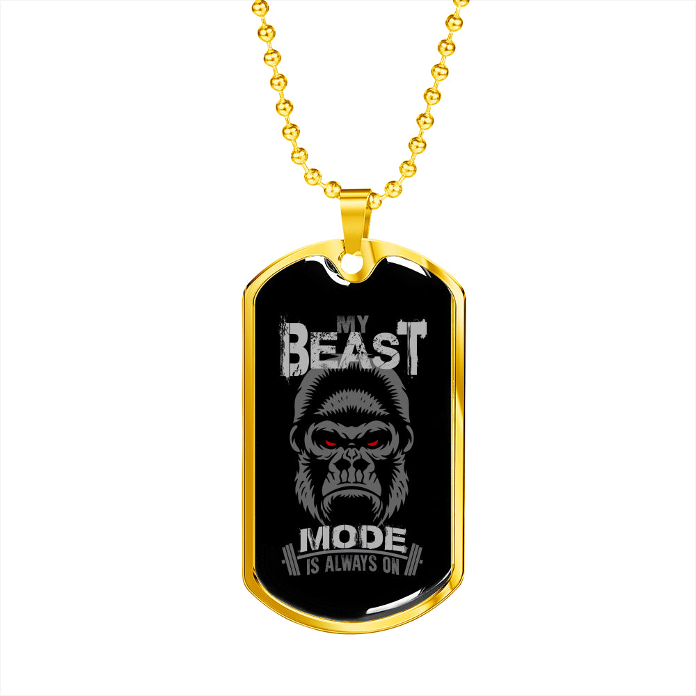 My Beast Mode Is Always On Necklace