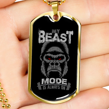 My Beast Mode Is Always On Necklace