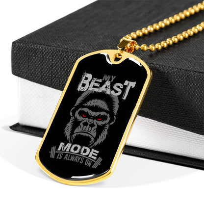 My Beast Mode Is Always On Necklace