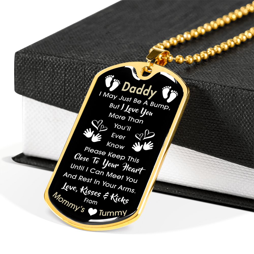 To My Dad Pregnancy Announcement Necklace - Close To Your Heart