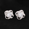 Boucles d'oreilles à tige avec nœud d'amour