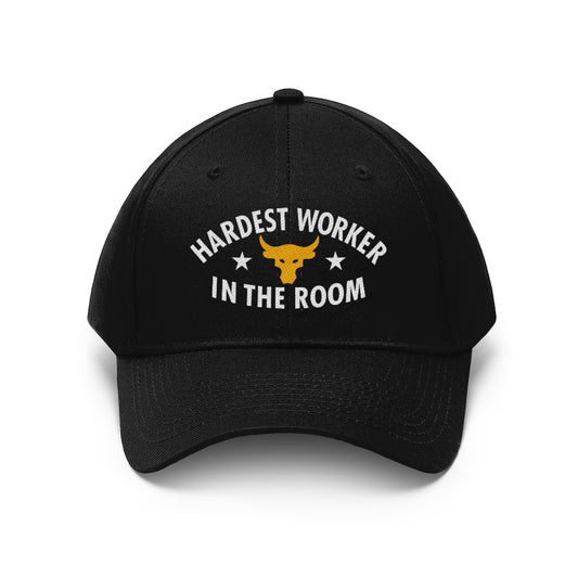 Hardest Worker In The Room Embroidered Hat