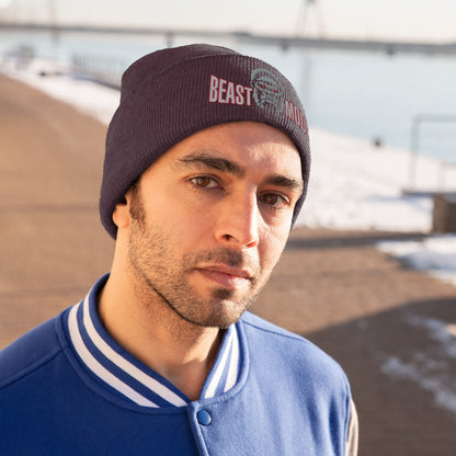Beast Mode Knit Embroidered Beanie