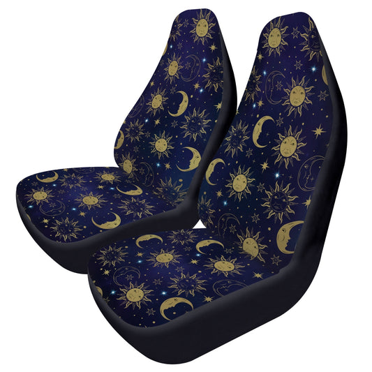 Night Celestial Sky Sun Moon Car Seat Covers
