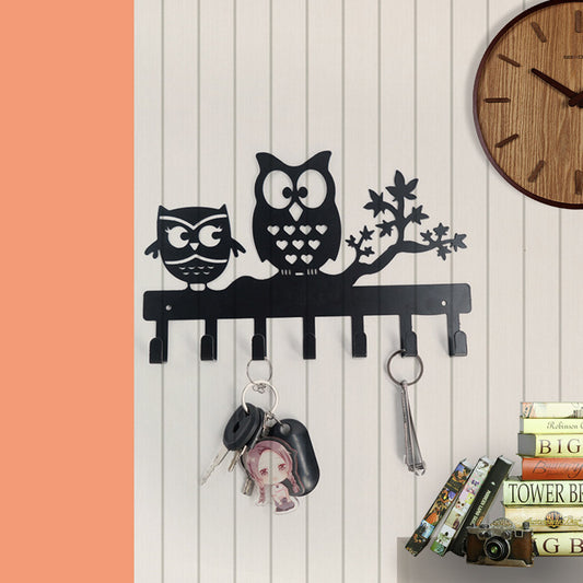 Owl Wall Key Hook Decor Hanger