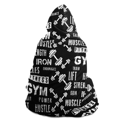 Gym Fitness Hooded Blanket