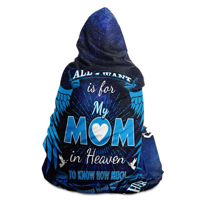 Missing My Mom Hooded Blanket